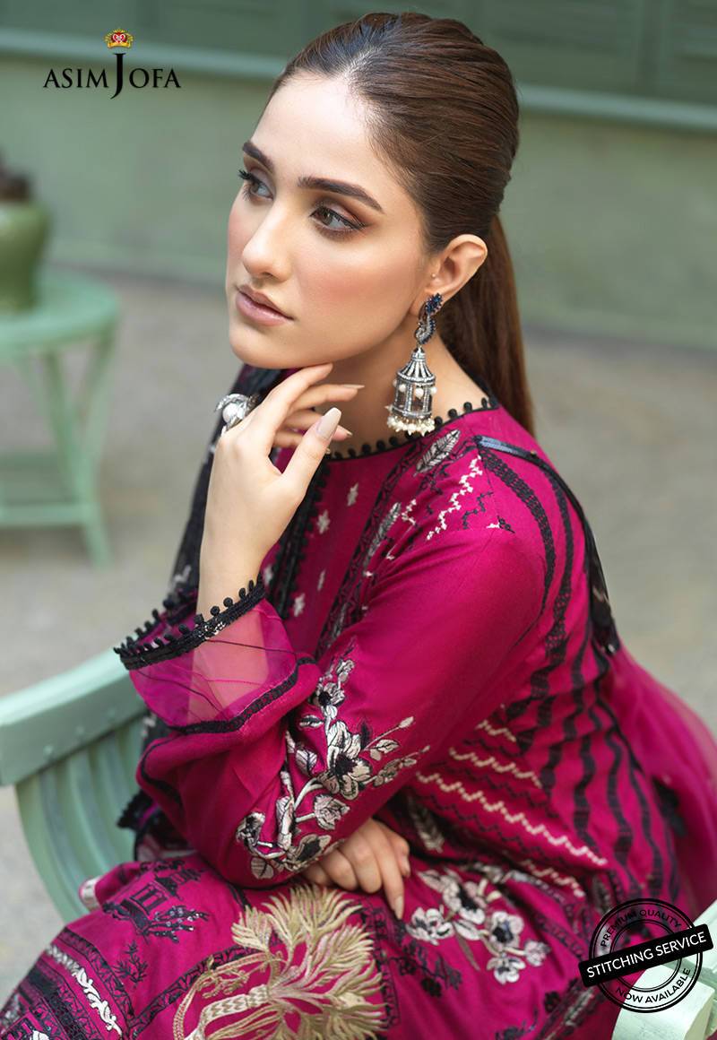 AJFC-44 | Asim Jofa Jashn Collection 2021 | Unstitched Organza Suit