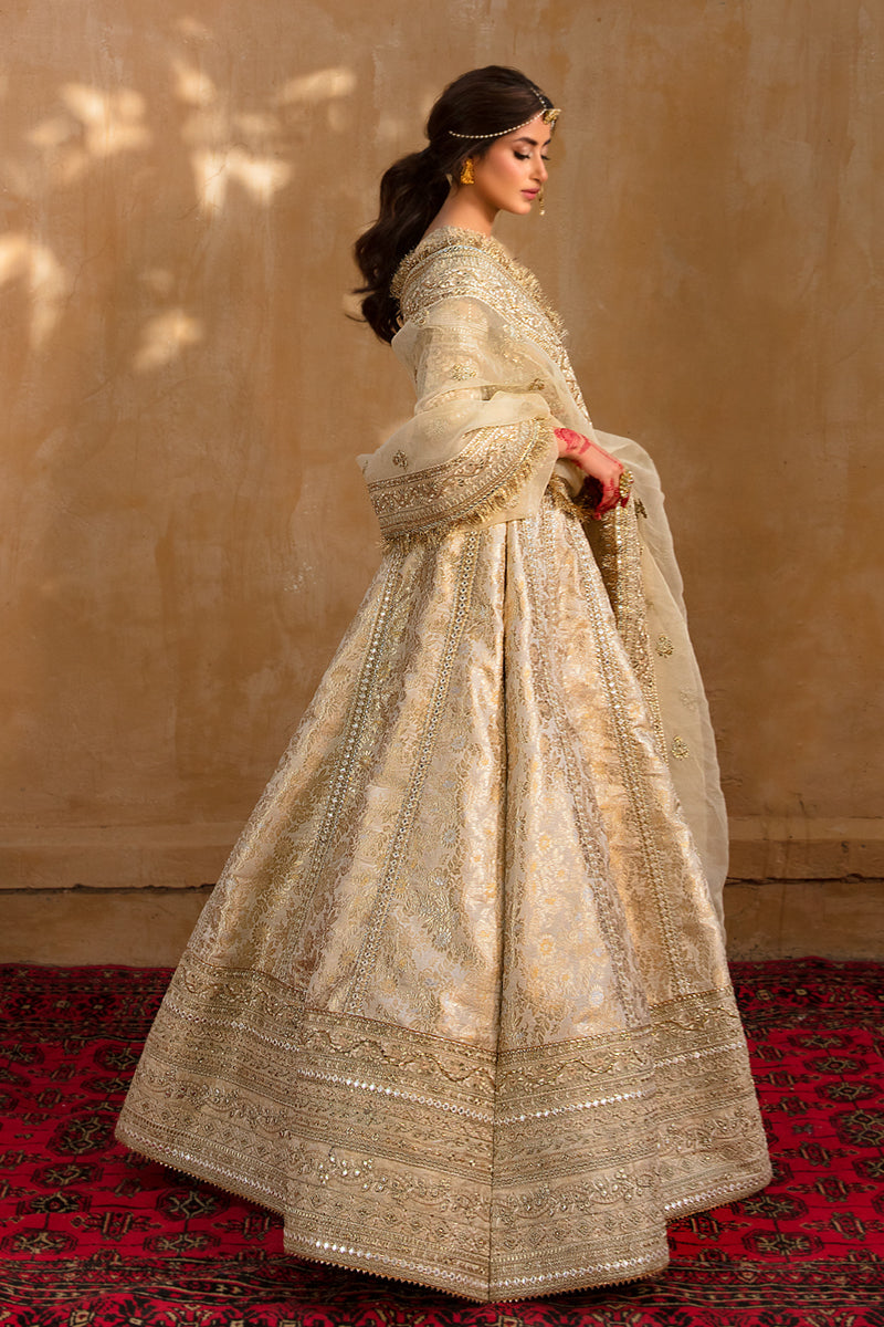 KF-04 AFSANAH | Qalamkar Khaab Festive Formal Collection 2022 | Luxury Embroidered Unstitched Chiffon Suits