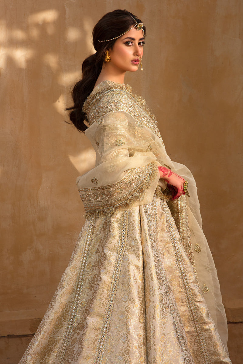 KF-04 AFSANAH | Qalamkar Khaab Festive Formal Collection 2022 | Luxury Embroidered Unstitched Chiffon Suits