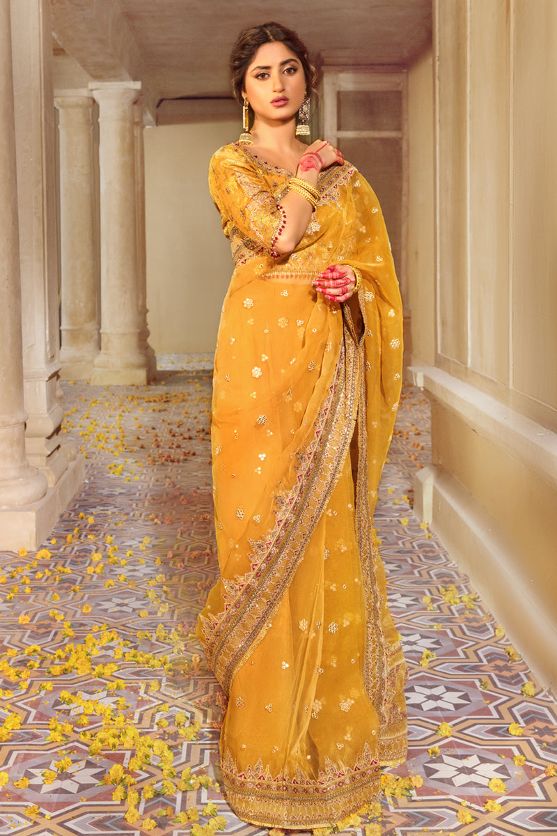 KF-02 INAYAH | Qalamkar Khaab Festive Formal Collection 2022 | Luxury Embroidered Unstitched Chiffon Suits