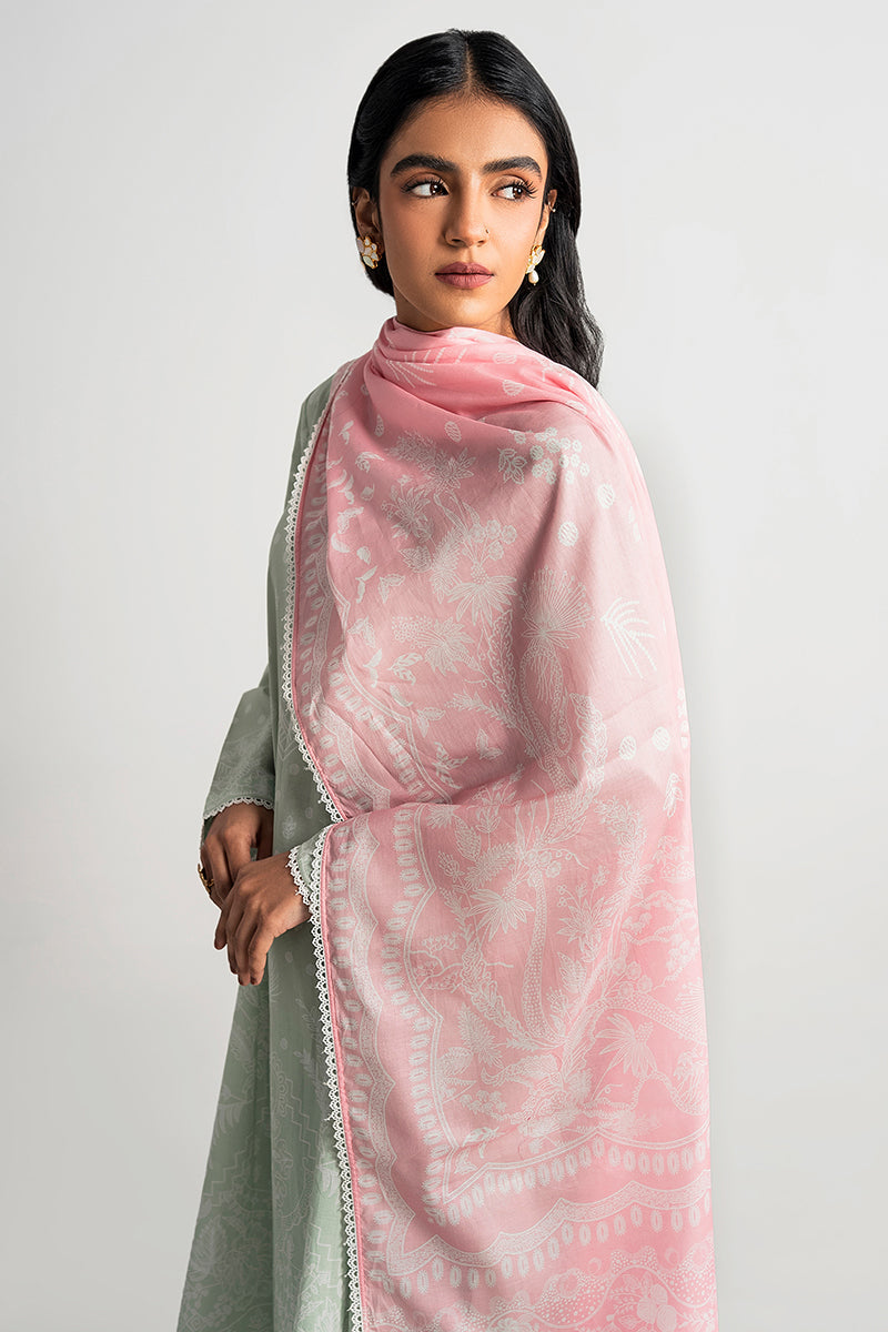 DUSTY FROST-3PC PRINTED LAWN SUIT| Cross Stitch 2023