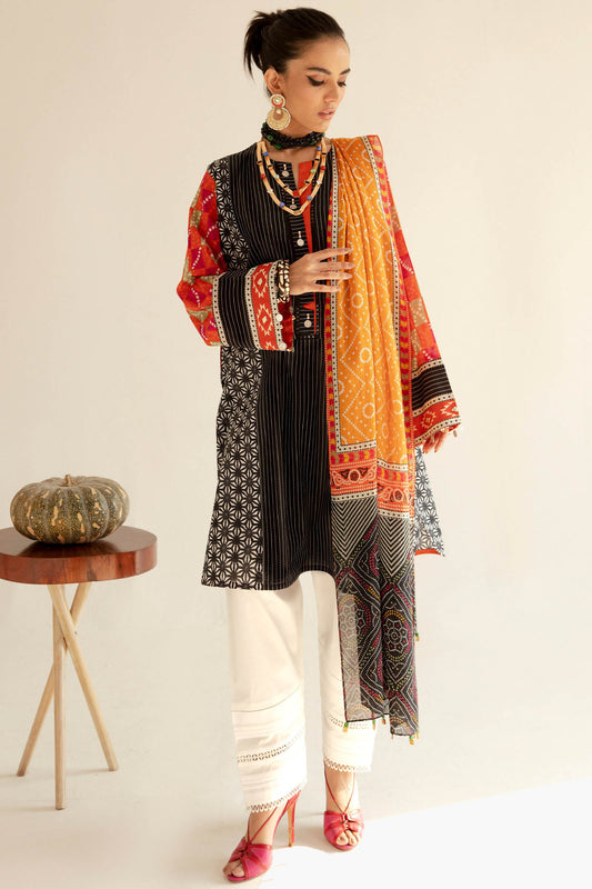 MELISSA (ZRW-20948) | Zaha RTW Poplin Collection 2023 | Stitched Lawn Cambric Cotton Suits