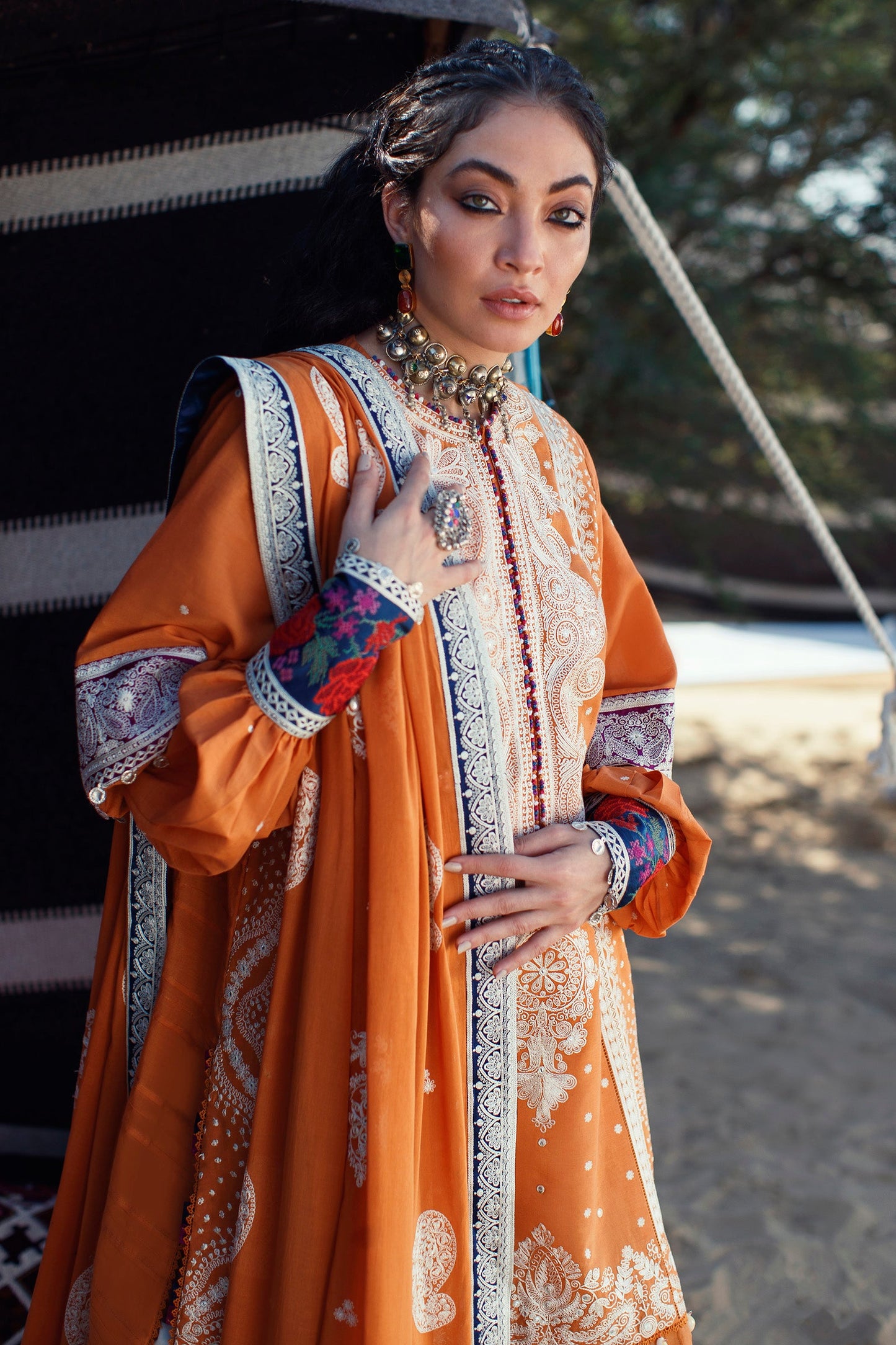 EL22-05 B (REEM) | Elan Lawn 2022 | Unstitched Embroidered Lawn Suit