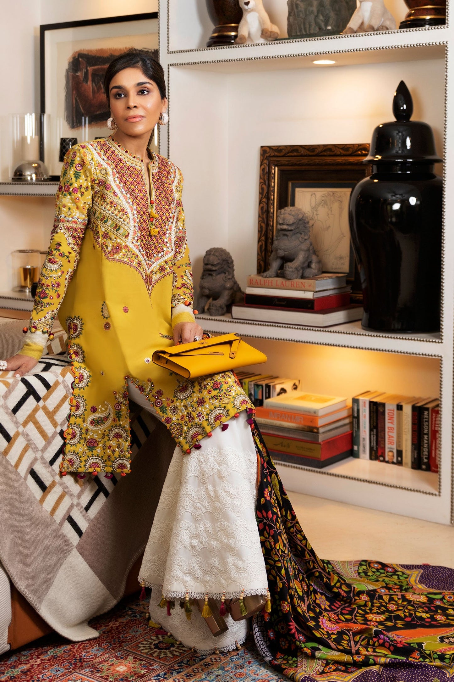 EL22-13 B (MIRZETA) | Elan Lawn 2022 | Unstitched Embroidered Lawn Suit