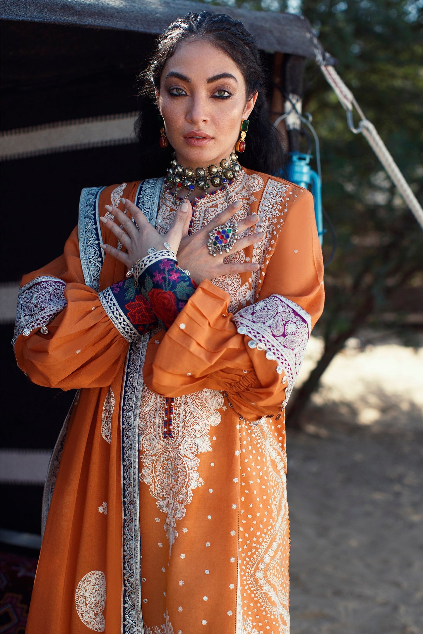 EL22-05 B (REEM) | Elan Lawn 2022 | Unstitched Embroidered Lawn Suit