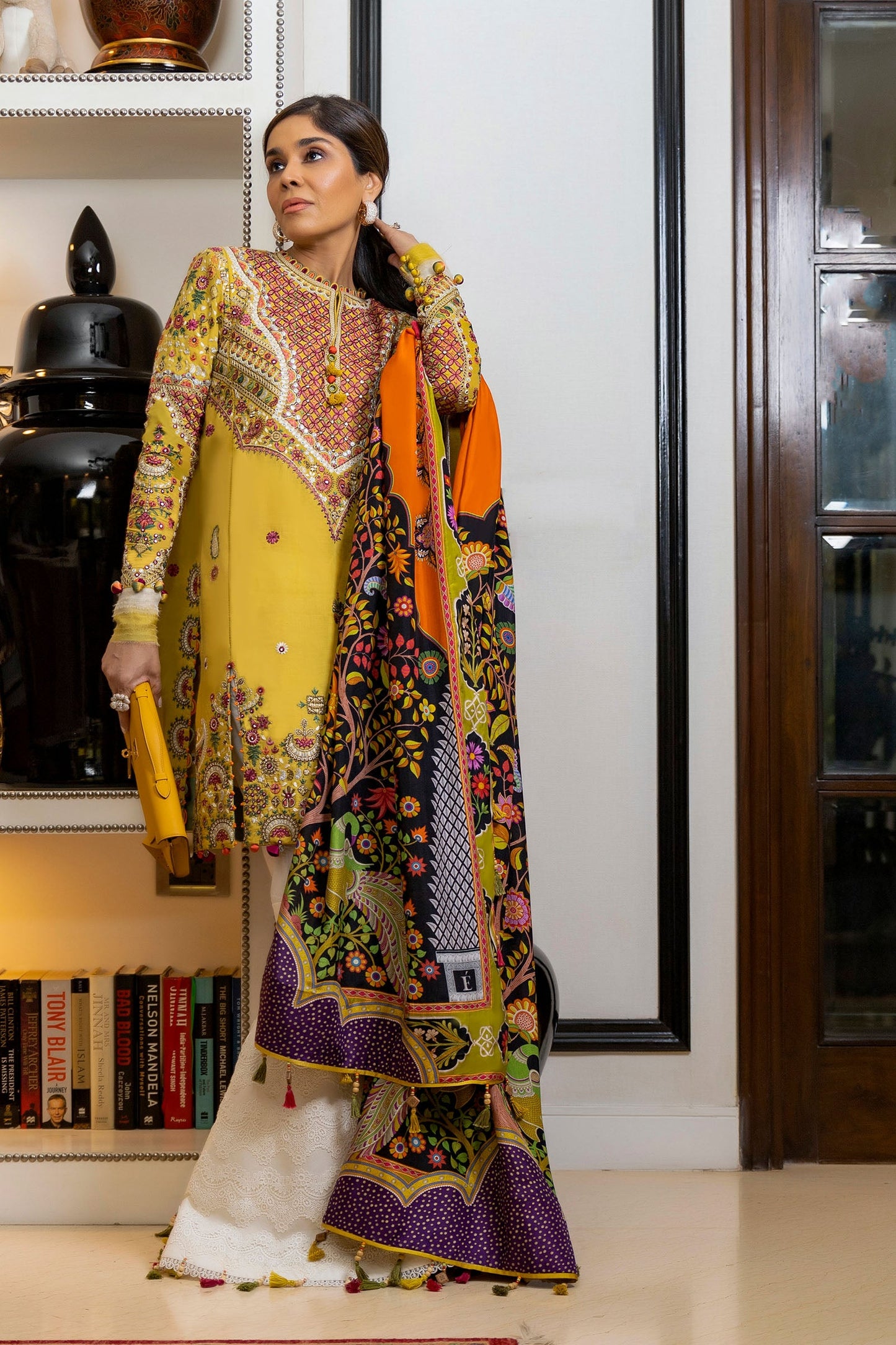 EL22-13 B (MIRZETA) | Elan Lawn 2022 | Unstitched Embroidered Lawn Suit