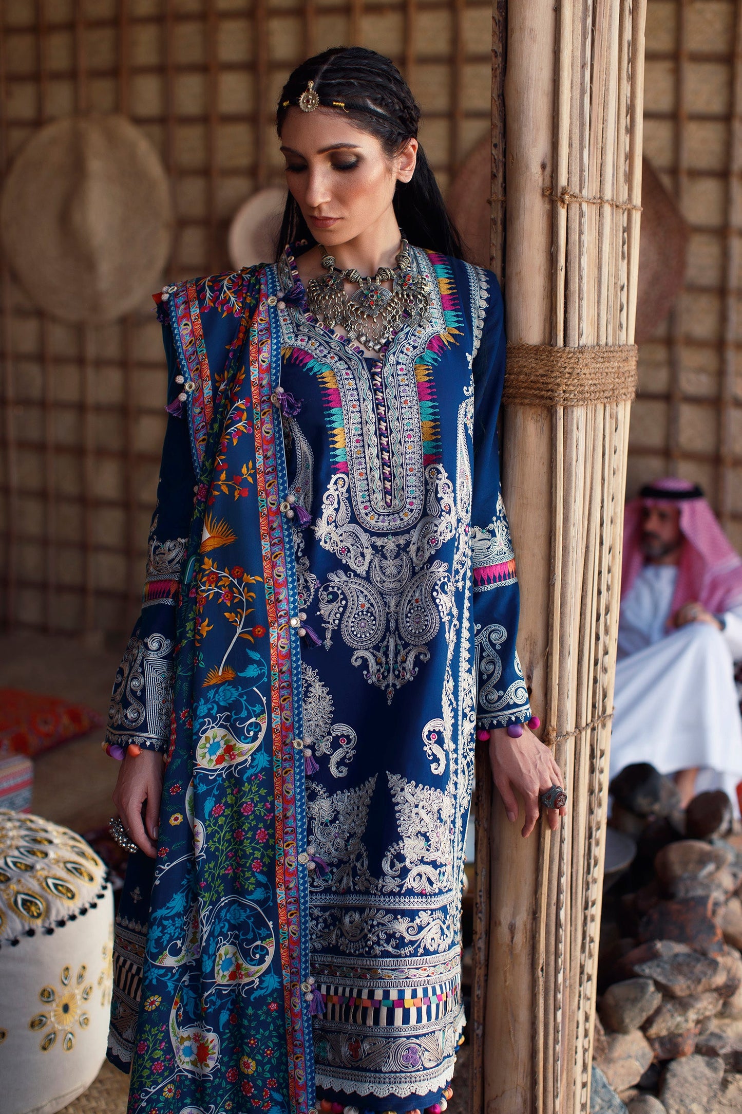 EL22-10 A (SHERINE) | Elan Lawn 2022 | Unstitched Embroidered Lawn Suit