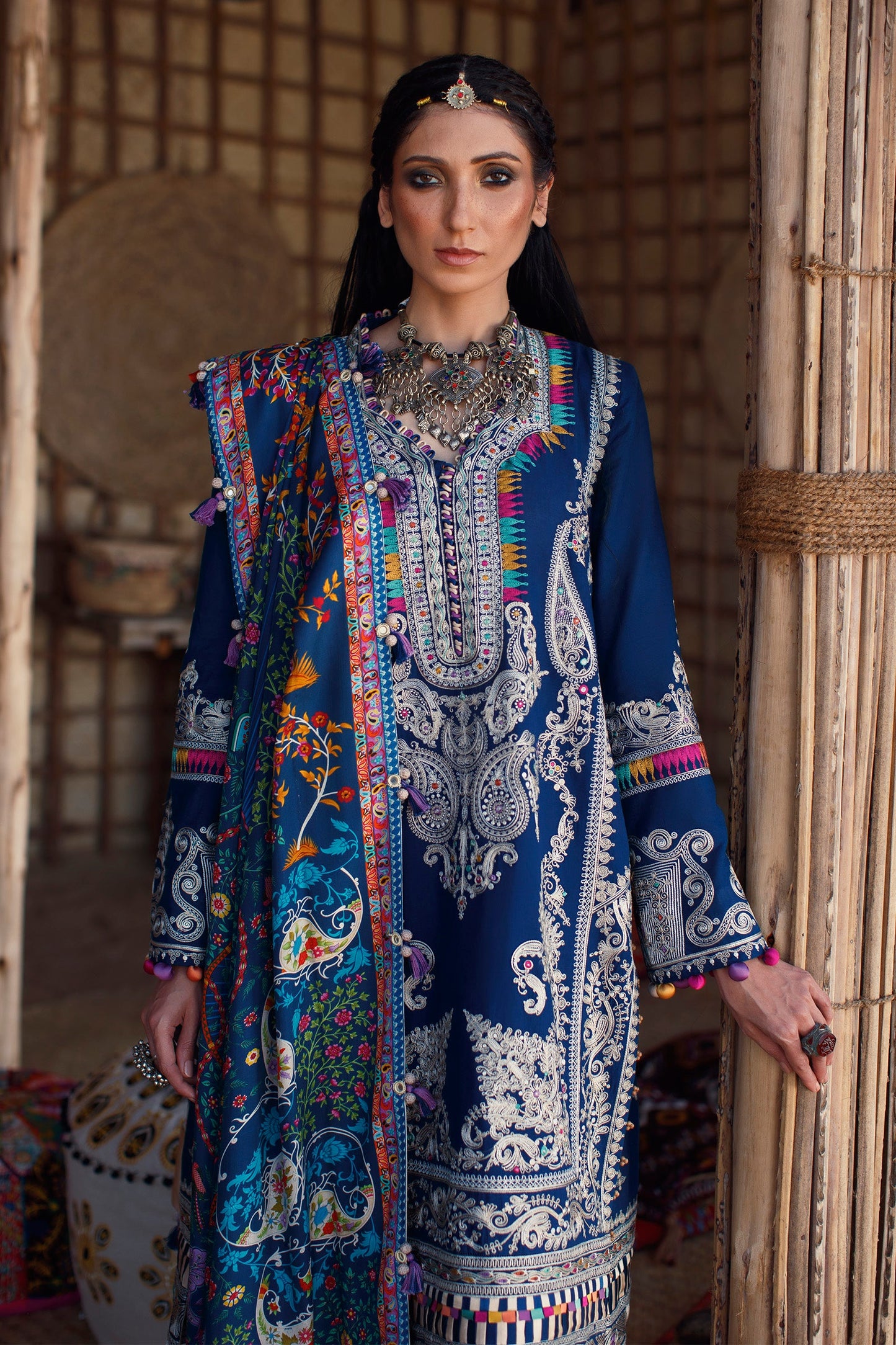 EL22-10 A (SHERINE) | Elan Lawn 2022 | Unstitched Embroidered Lawn Suit