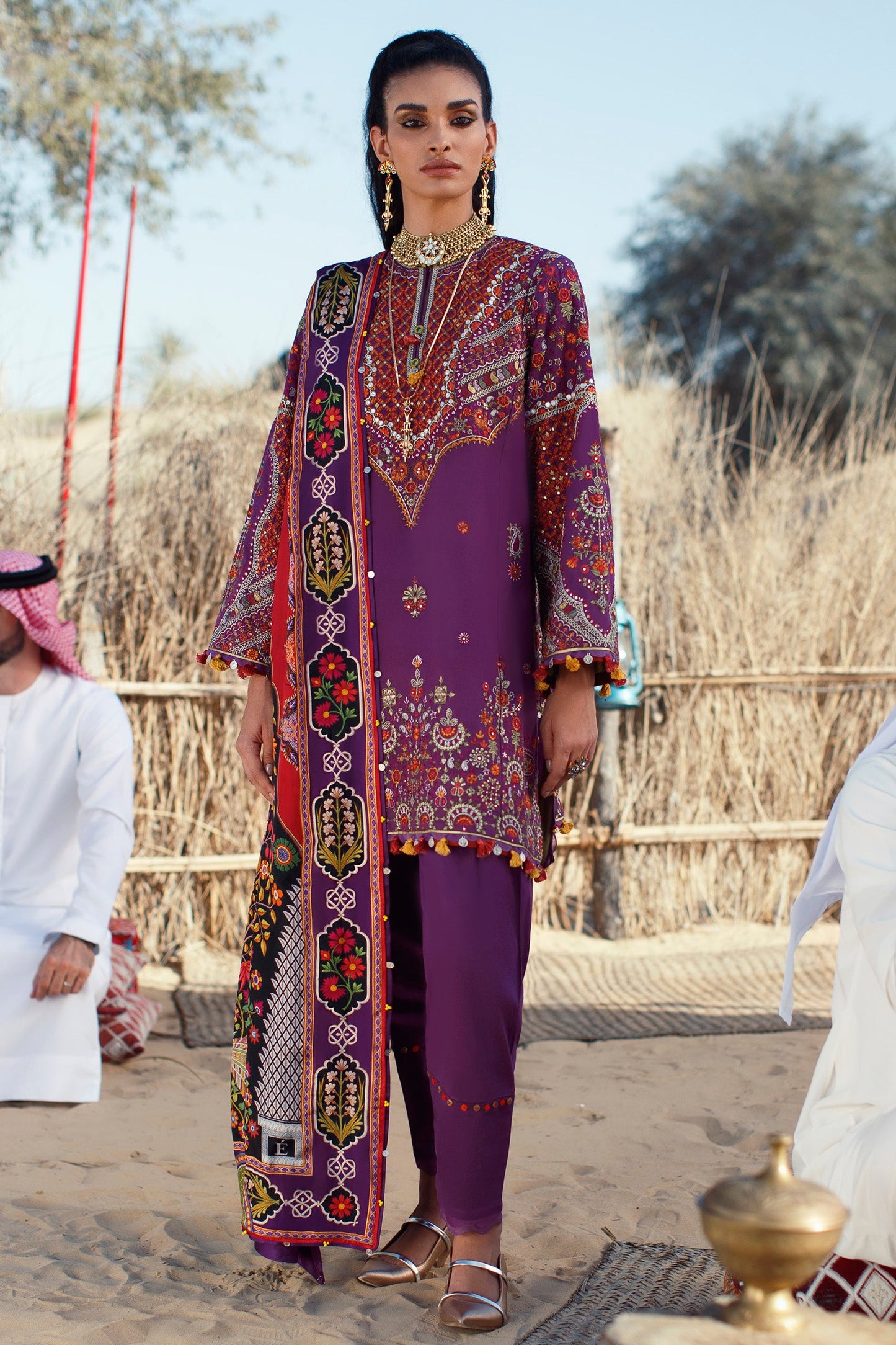 EL22-13 A (MIRZETA) | Elan Lawn 2022 | Unstitched Embroidered Lawn Suit