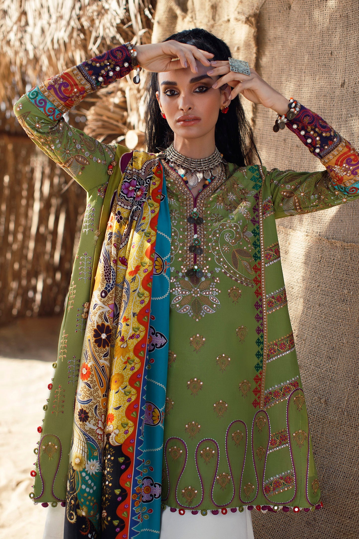 EL22-04 B (MAHROSH) | Elan Lawn 2022 | Unstitched Embroidered Lawn Suit