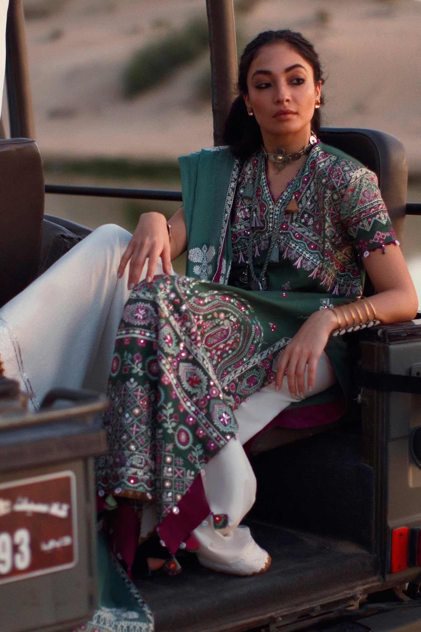 EL22-07 A (ZEINA) | Elan Lawn 2022 | Unstitched Embroidered Lawn Suit