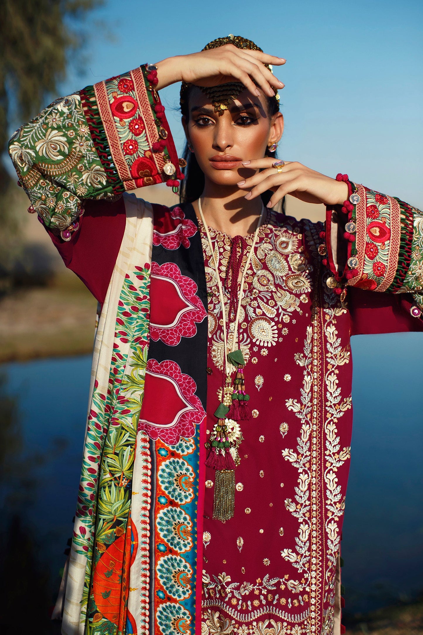 EL22-09 A (NIMA) | Elan Lawn 2022 | Unstitched Embroidered Lawn Suit