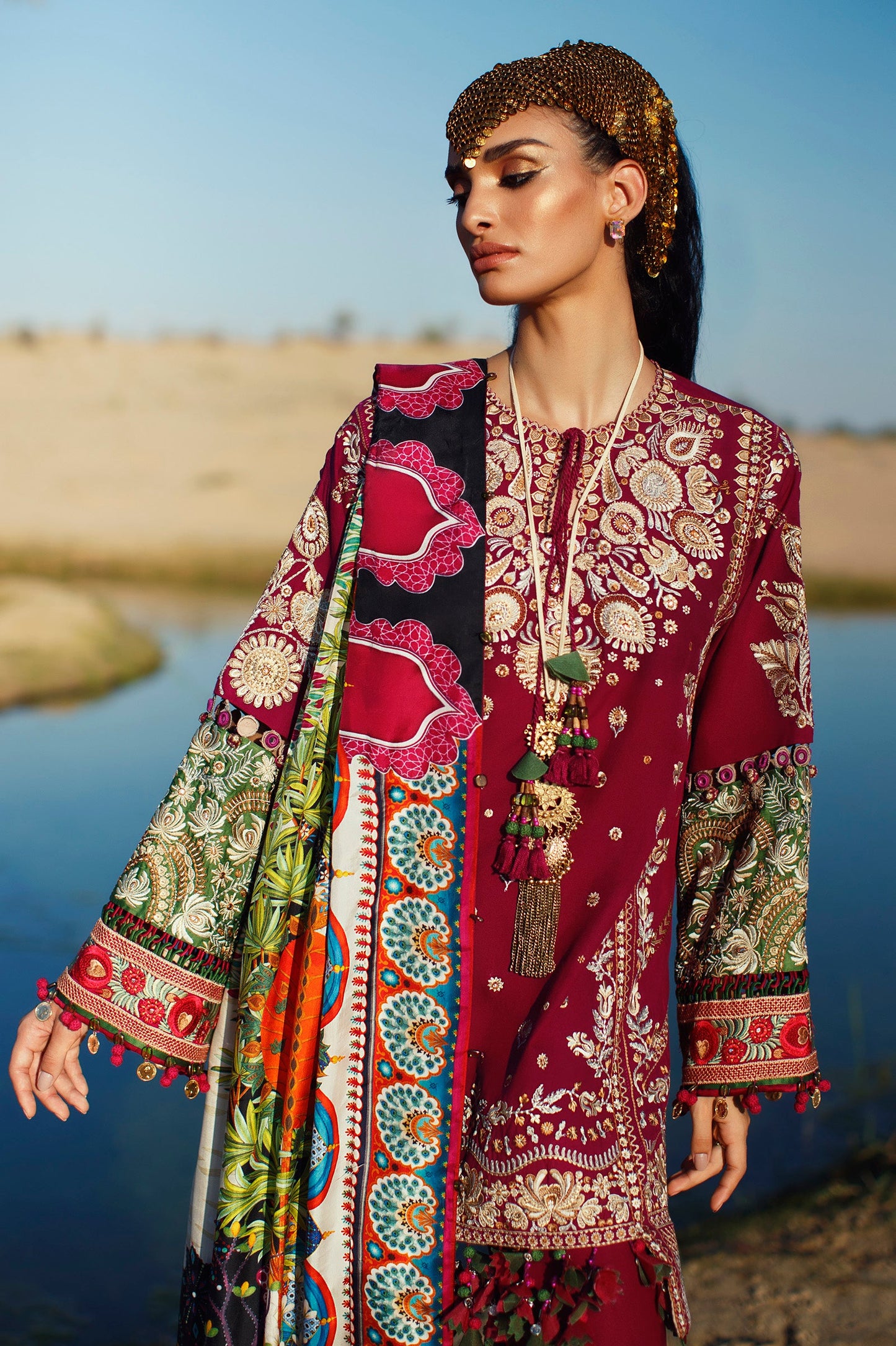 EL22-09 A (NIMA) | Elan Lawn 2022 | Unstitched Embroidered Lawn Suit