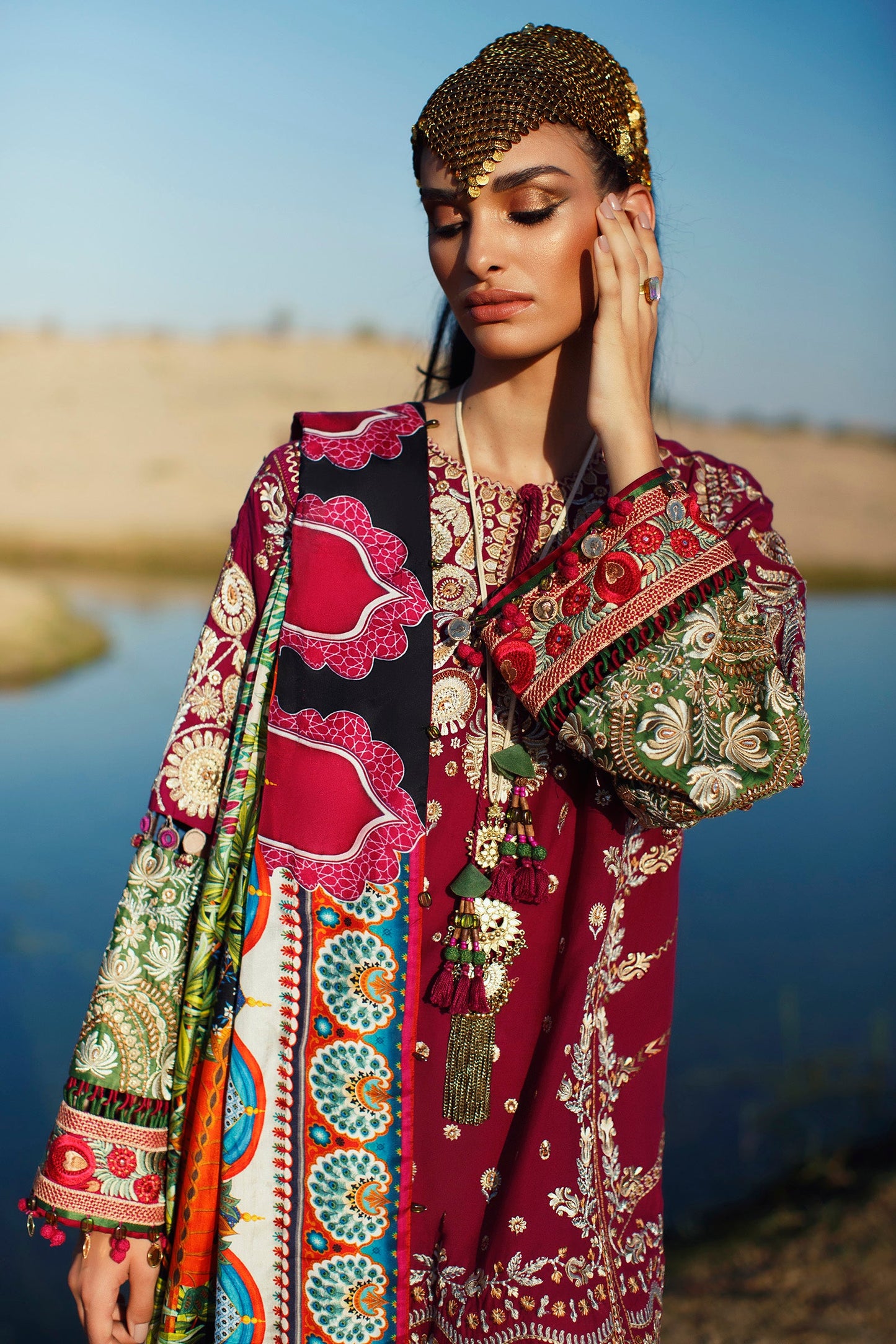 EL22-09 A (NIMA) | Elan Lawn 2022 | Unstitched Embroidered Lawn Suit