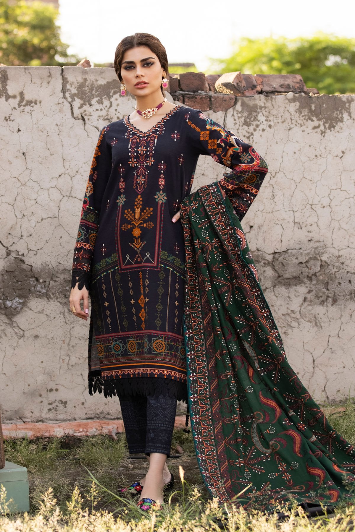 KALASH | Nureh Maya Winter Khaddar Collection Vol 2 2021 | Unstitched Embroidered Khaddar Suits