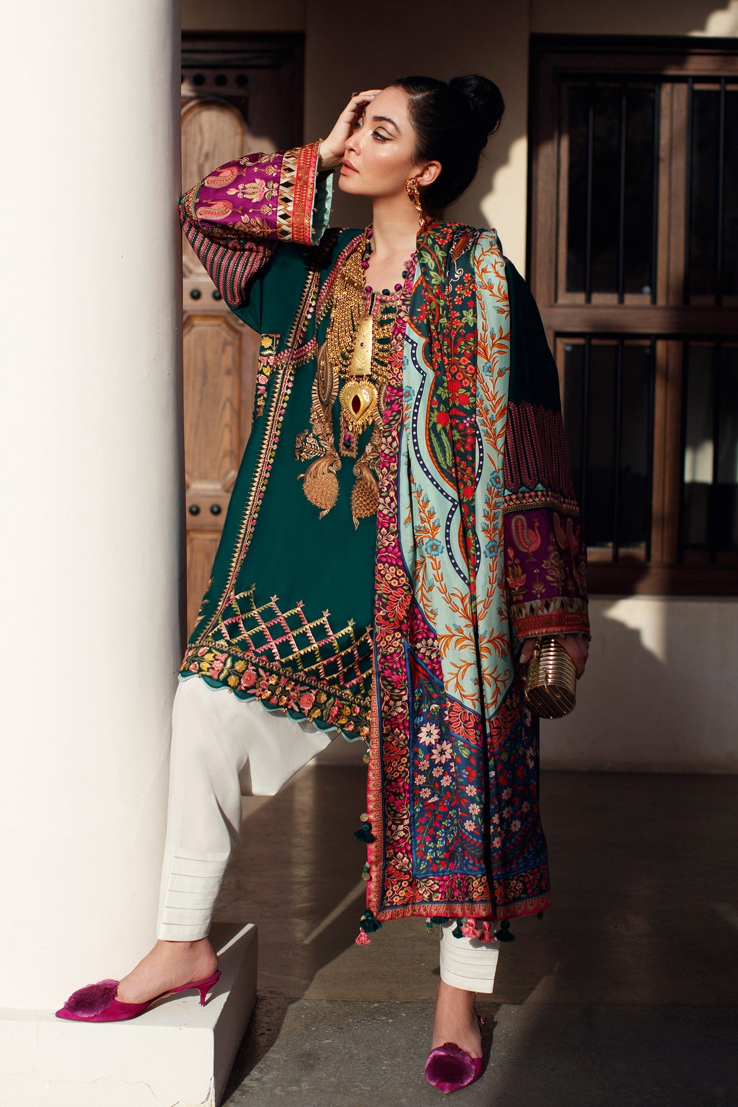 EL22-08 A (RIYA) | Elan Lawn 2022 | Unstitched Embroidered Lawn Suit
