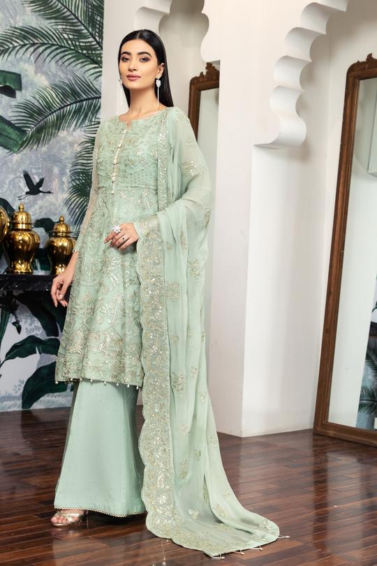 Saphir | Alizeh Royale De Luxe Collection | Unstitched Embroidered Chiffon Suits