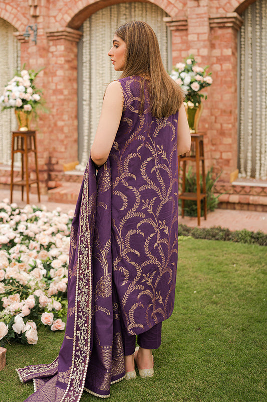 RANG-E ARGHAVANI-3PC | Cross Stitch The Bride Tribe Wedding Festive Collection 2022 | Unstitched Embroidered Jacquard Suits | Cross Stitch 2023