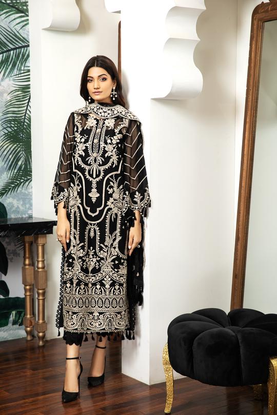 Clara | Alizeh Royale De Luxe Collection | Unstitched Embroidered Chiffon Suits