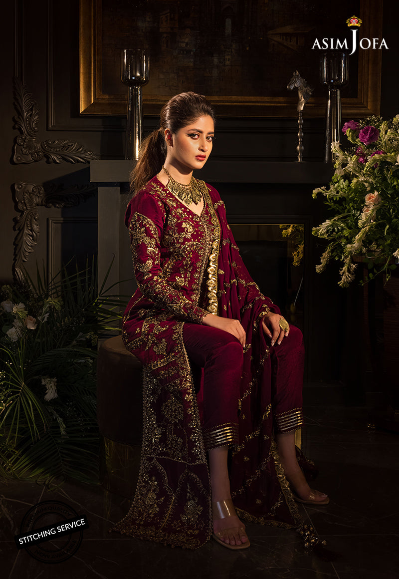 AJSE-02 | Asim Jofa Jaan-e-Adaa Sajal Edit Collection 2022 | Unstitched Embroidered Suits