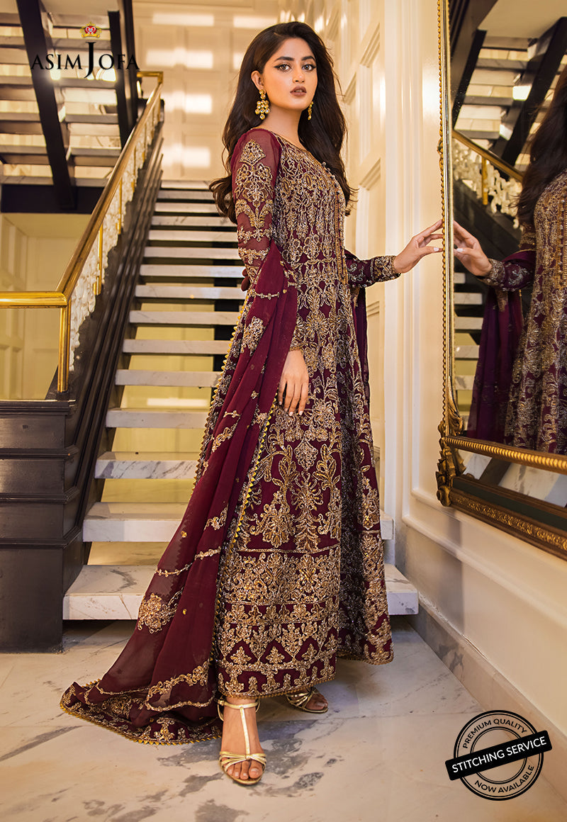AJSE-07 | Asim Jofa Jaan-e-Adaa Sajal Edit Collection 2022 | Unstitched Embroidered Suits