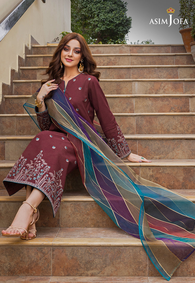 AJPE-35 (2-PC) | Asim Jofa Pret Essentials Eid Edit II Collection | Embroidered Stitched RTW Suits