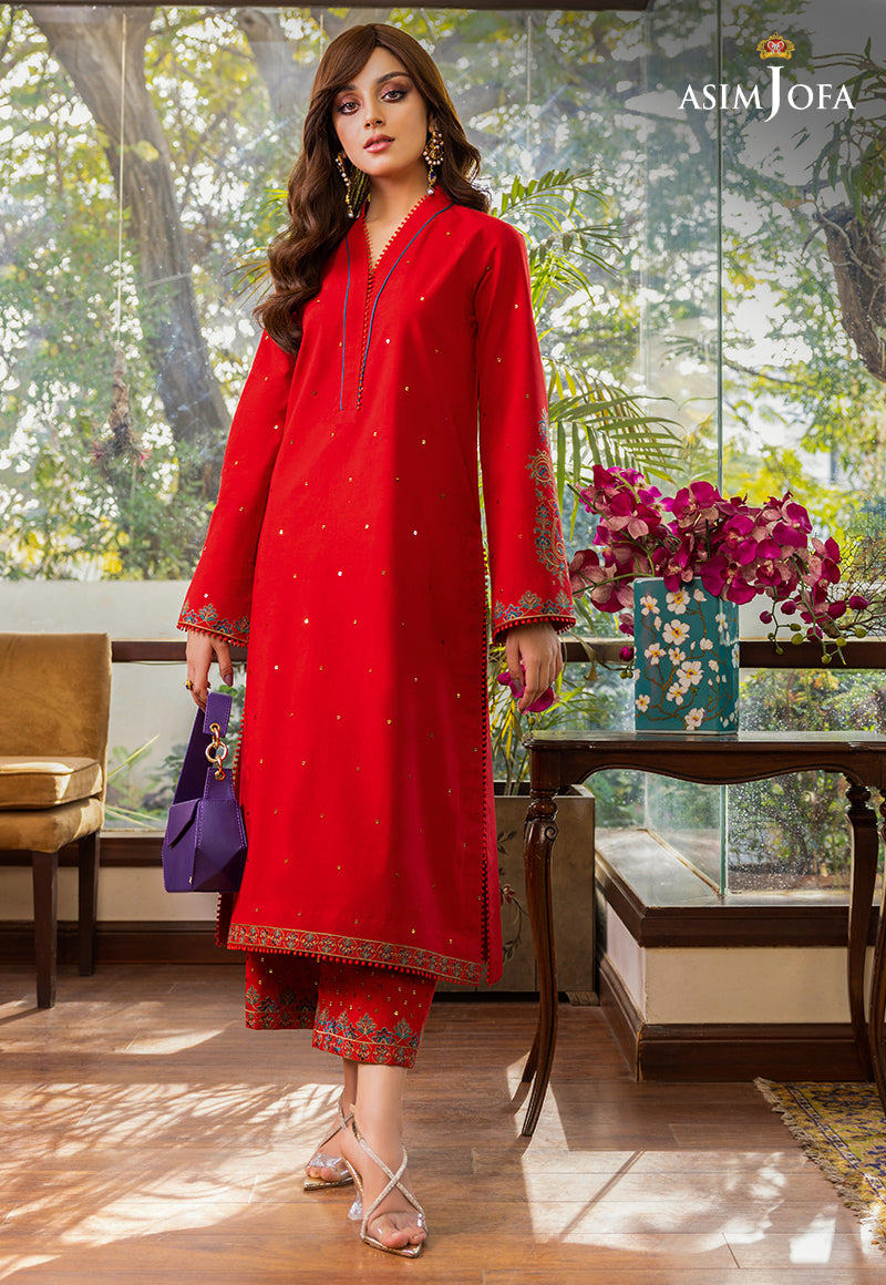AJPE-43 (2-PC) | Asim Jofa Pret Essentials Eid Edit II Collection | Embroidered Stitched RTW Suits