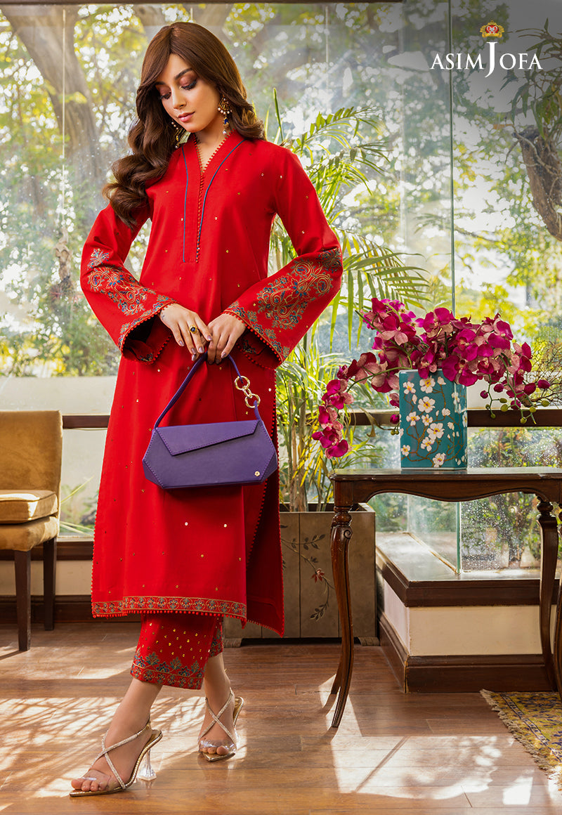 AJPE-43 (2-PC) | Asim Jofa Pret Essentials Eid Edit II Collection | Embroidered Stitched RTW Suits