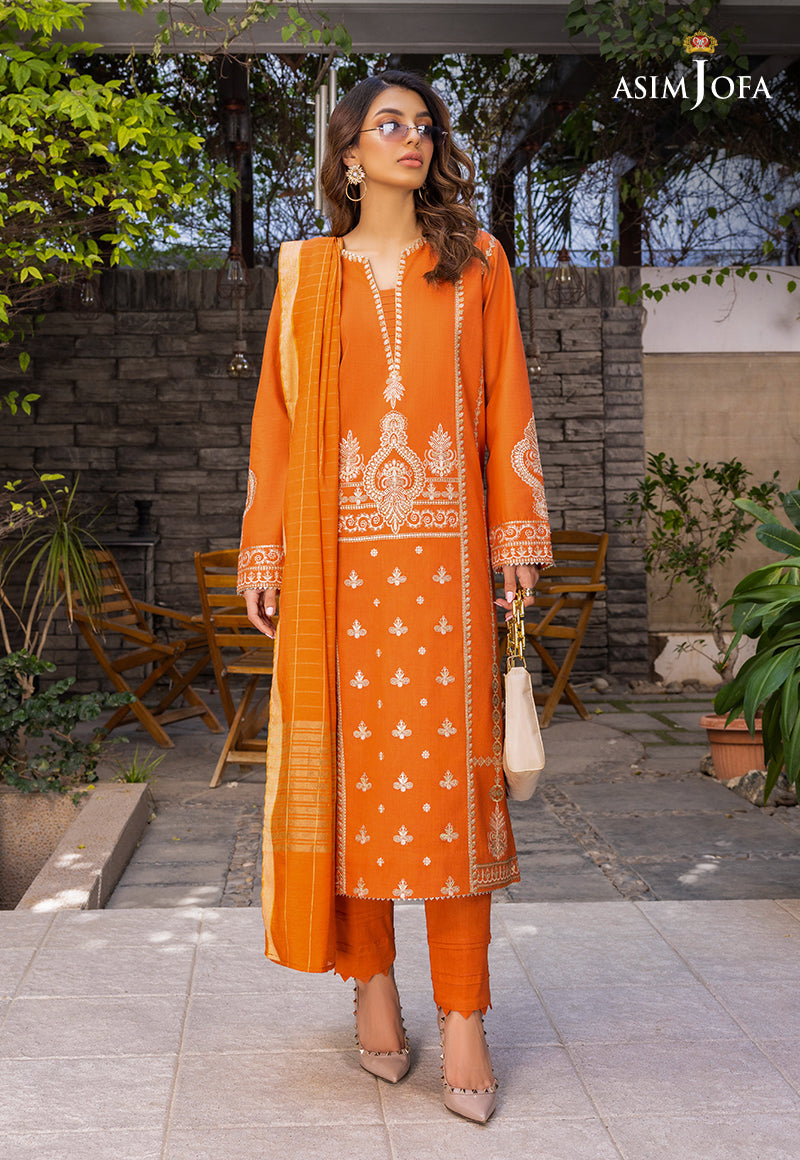 AJPE-21 (3-PC) | Asim Jofa Pret Essentials Eid Edit II Collection | Embroidered Stitched RTW Suits