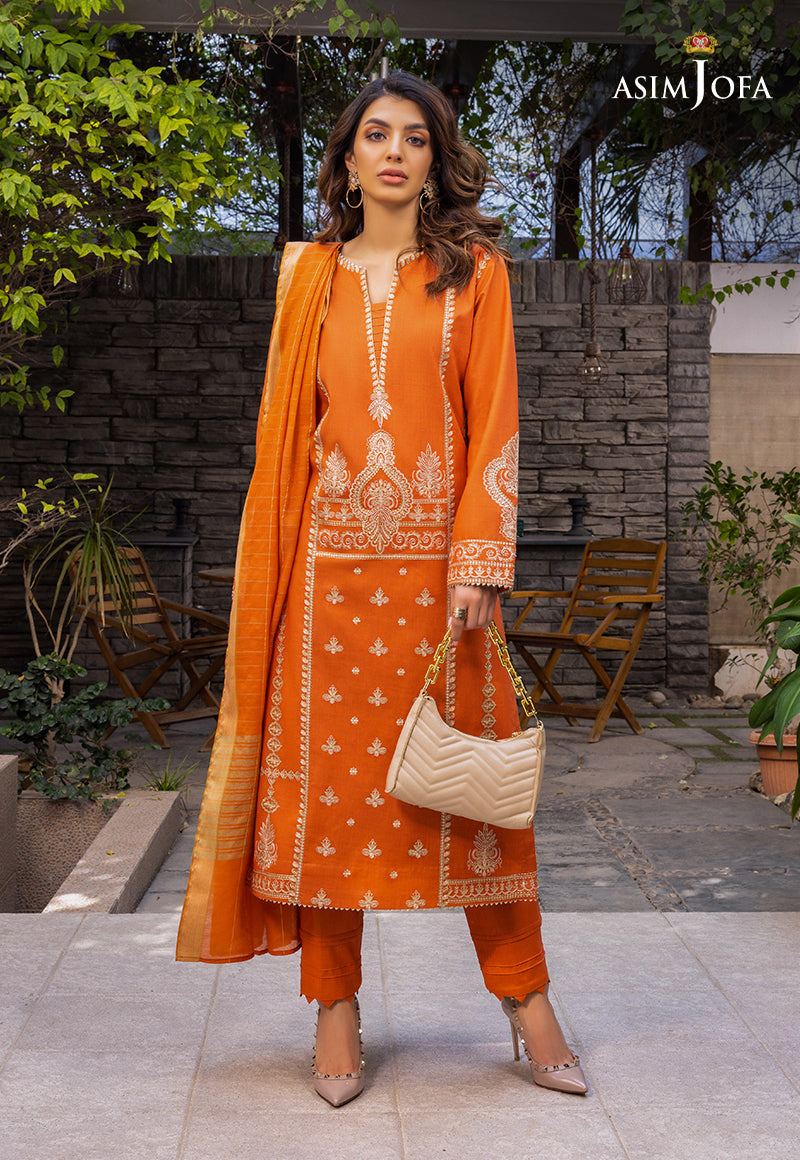 AJPE-21 (3-PC) | Asim Jofa Pret Essentials Eid Edit II Collection | Embroidered Stitched RTW Suits