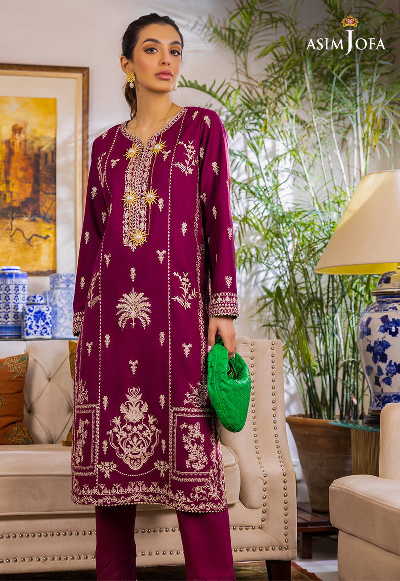 AJPE-18 (2-PC) | Asim Jofa Pret Essentials Eid Edit II Collection | Embroidered Stitched RTW Suits
