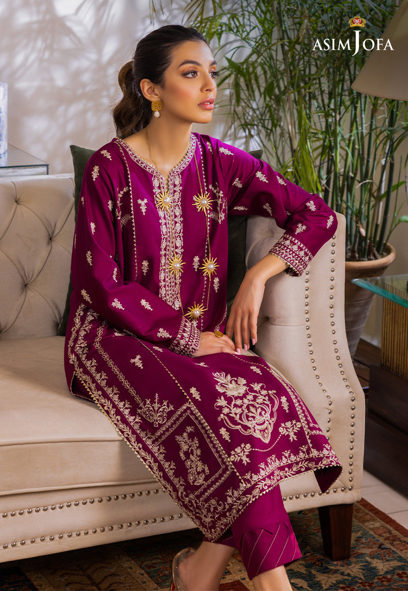 AJPE-18 (2-PC) | Asim Jofa Pret Essentials Eid Edit II Collection | Embroidered Stitched RTW Suits