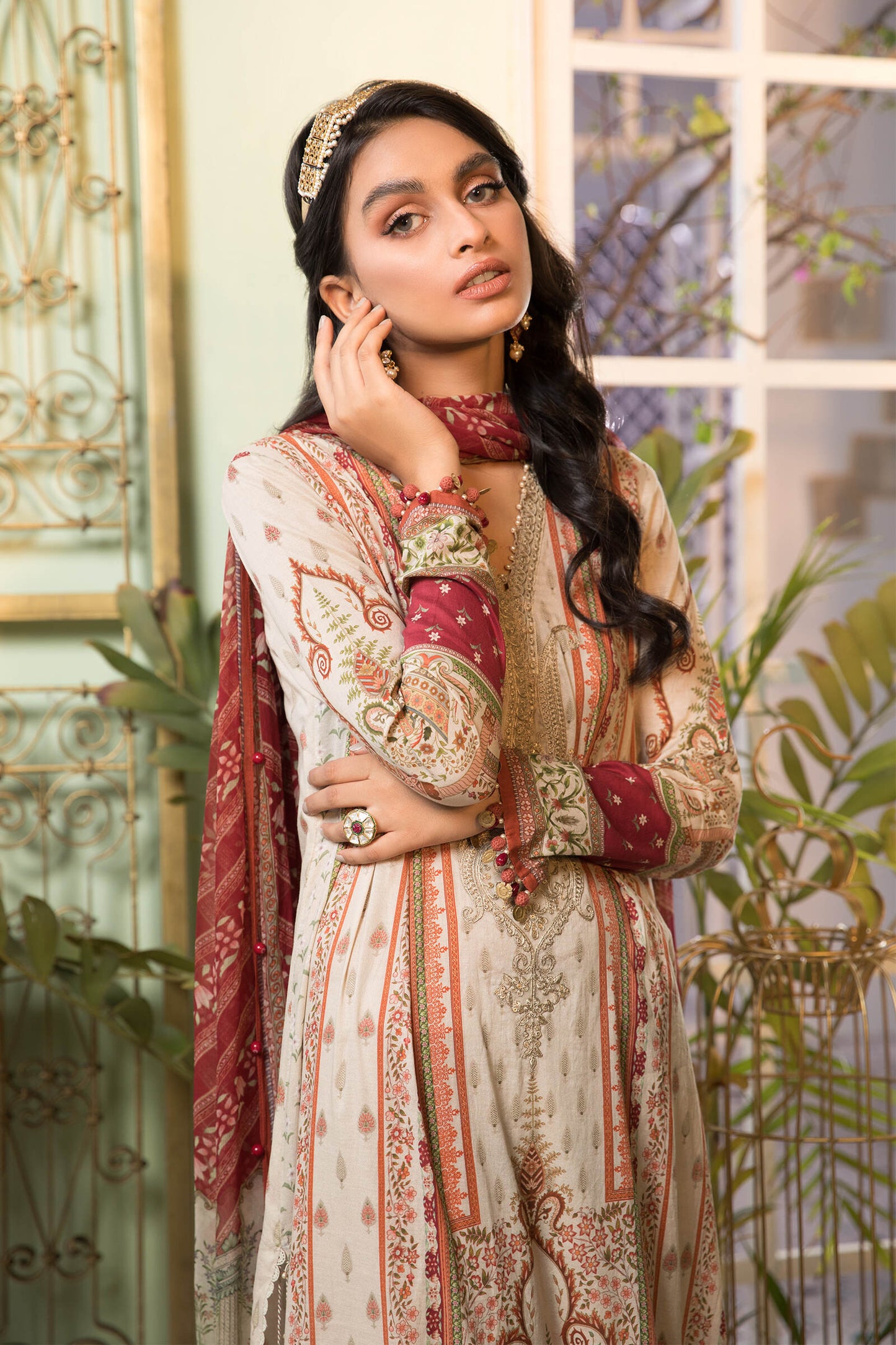 MPT-1112-A | Maria B Mprints Unstitched Eid Collection 2021 Vol-2