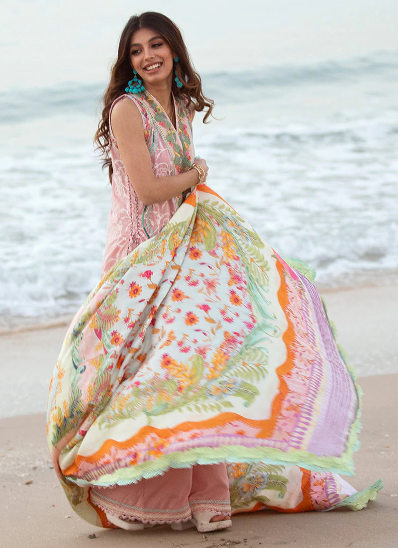 Aruba Rose | Farah Talib Aziz ILO ILO Luxury Lawn Collection 2022 | Unstitched Embroidered Lawn Suits