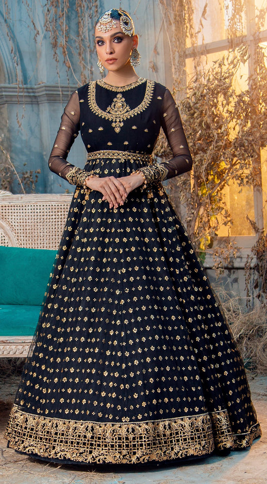 ESMERALDA VL 121-06 | Anaya by Kiran Chaudhry Velour De Fete '21 | Unstitched Embroidered Velvet Suits