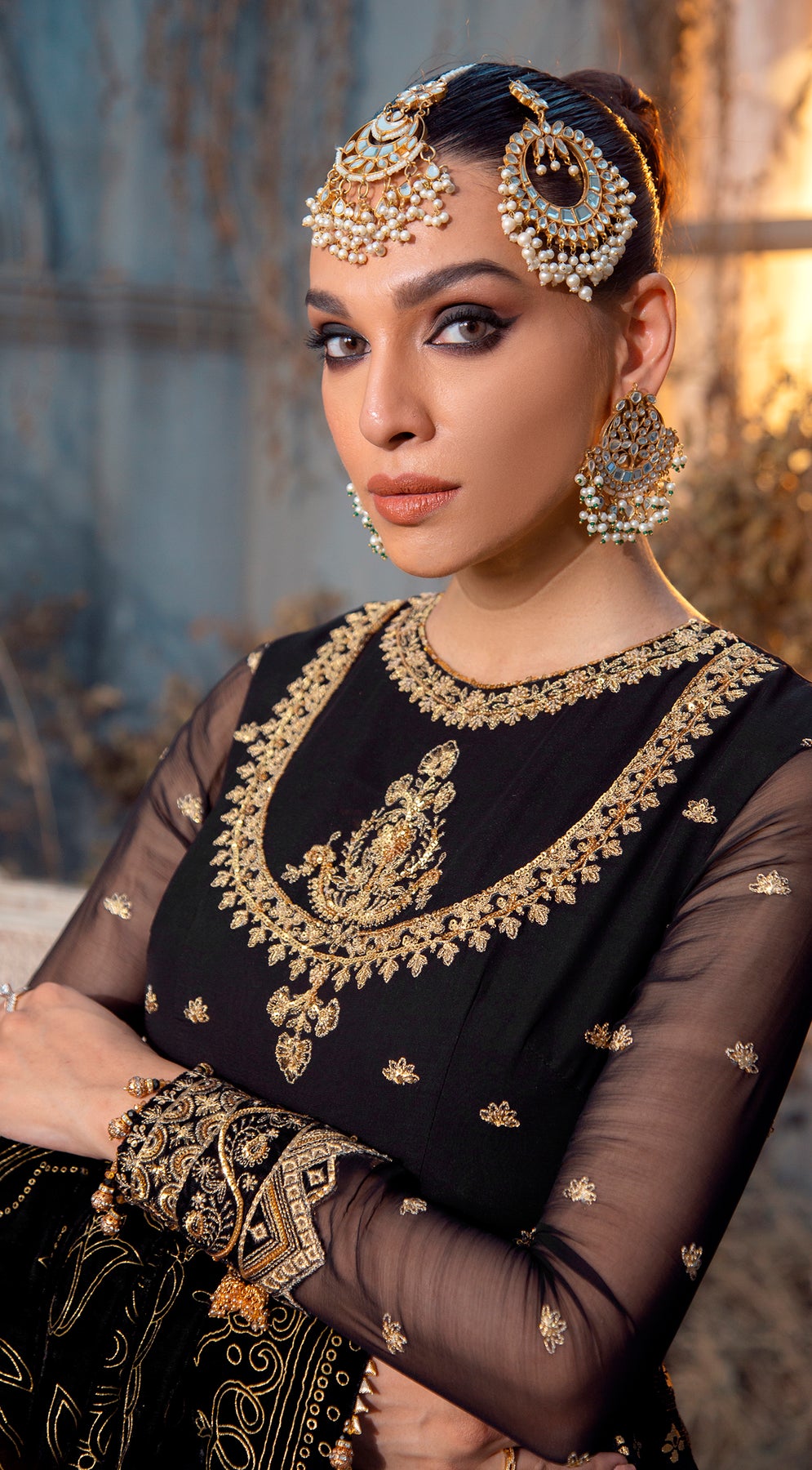 ESMERALDA VL 121-06 | Anaya by Kiran Chaudhry Velour De Fete '21 | Unstitched Embroidered Velvet Suits