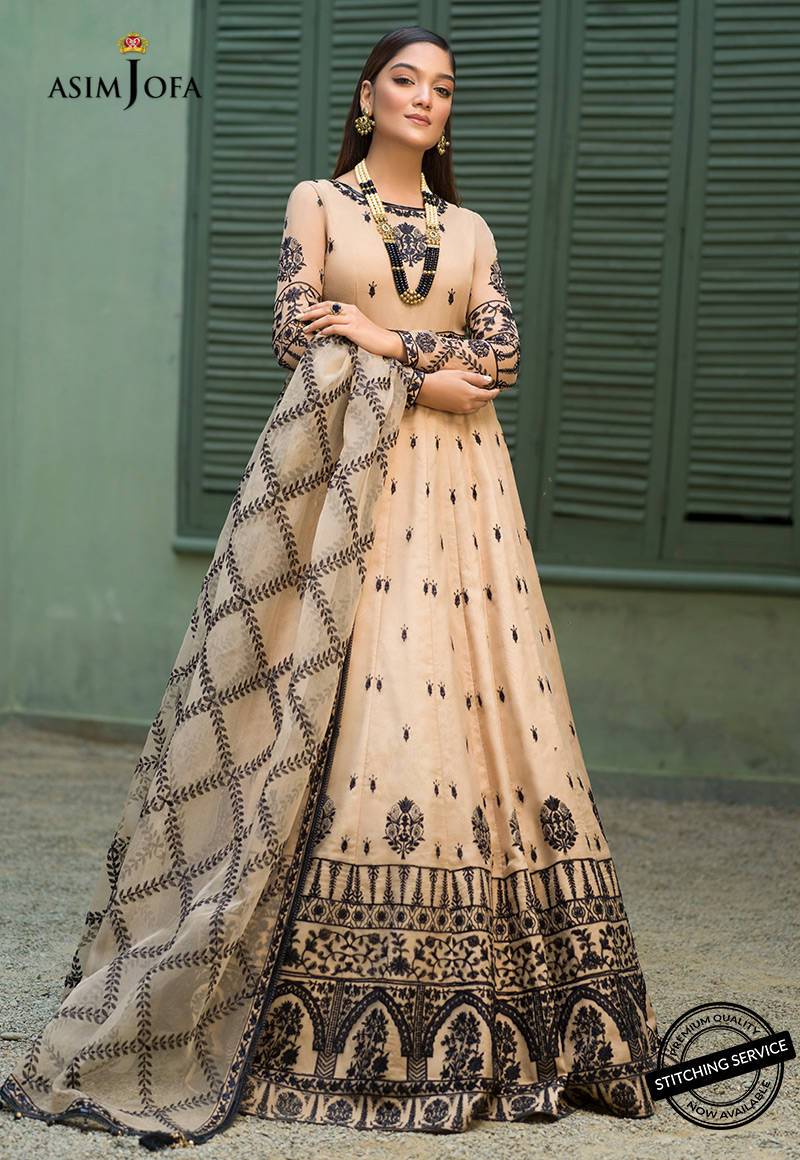 AJFC-52 | Asim Jofa Jashn Collection 2021 | Unstitched Organza Suit