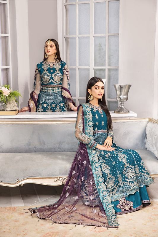Benafsha Alizeh Fashion Vasl-e-Meeras Festive Edition 2022 | Unstitched Embroidered Net Suits