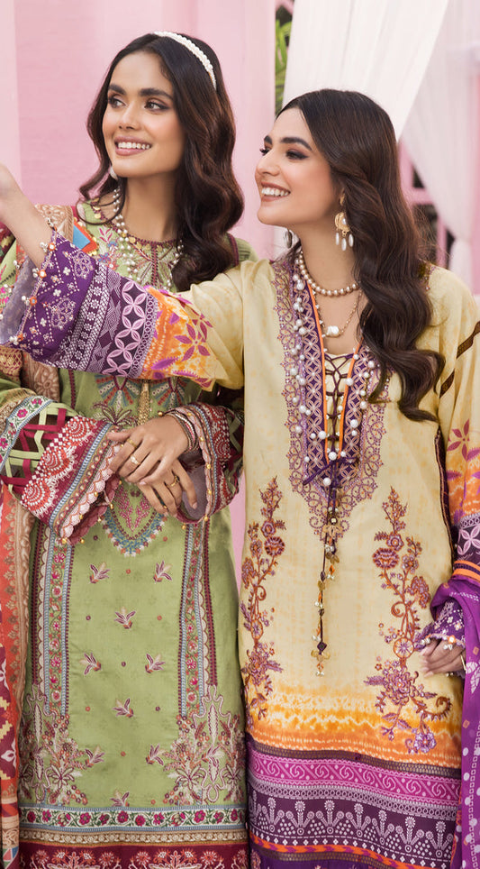 SANJANA | Anaya VIVA by Kiran Chaudhry Embroidered Lawn '22 | Unstitched Embroidered Lawn Suits