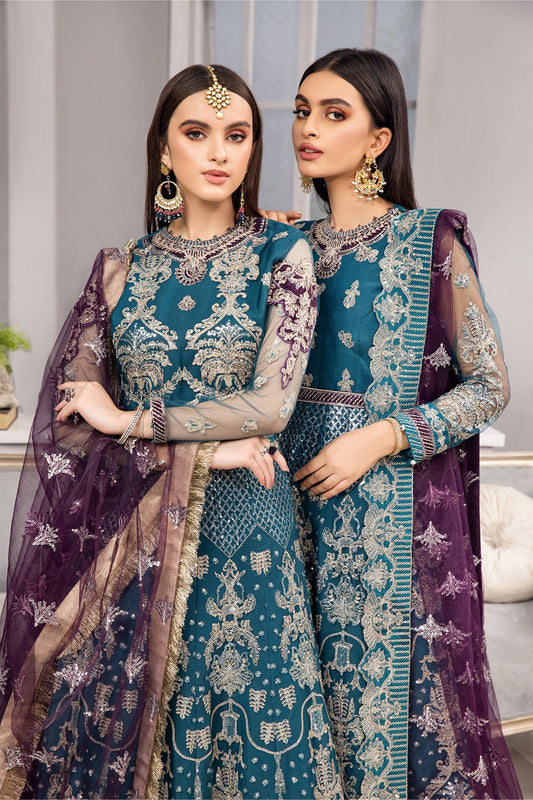 Benafsha Alizeh Fashion Vasl-e-Meeras Festive Edition 2022 | Unstitched Embroidered Net Suits