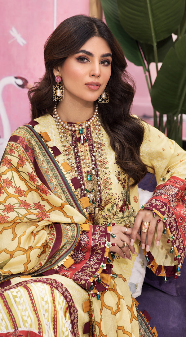 EILEEN | Anaya VIVA by Kiran Chaudhry Embroidered Lawn '22 | Unstitched Embroidered Lawn Suits
