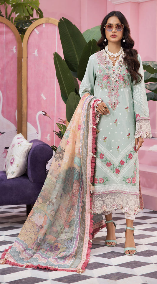 AIZA | Anaya VIVA by Kiran Chaudhry Embroidered Lawn '22 | Unstitched Embroidered Lawn Suits