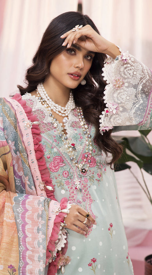 AIZA | Anaya VIVA by Kiran Chaudhry Embroidered Lawn '22 | Unstitched Embroidered Lawn Suits
