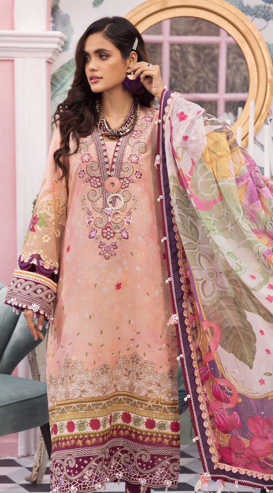 CAROLYN | Anaya VIVA by Kiran Chaudhry Embroidered Lawn '22 | Unstitched Embroidered Lawn Suits