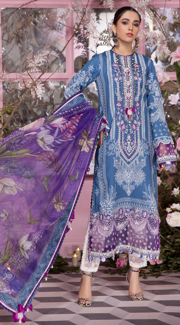 ASHLEY | Anaya VIVA by Kiran Chaudhry Embroidered Lawn '22 | Unstitched Embroidered Lawn Suits