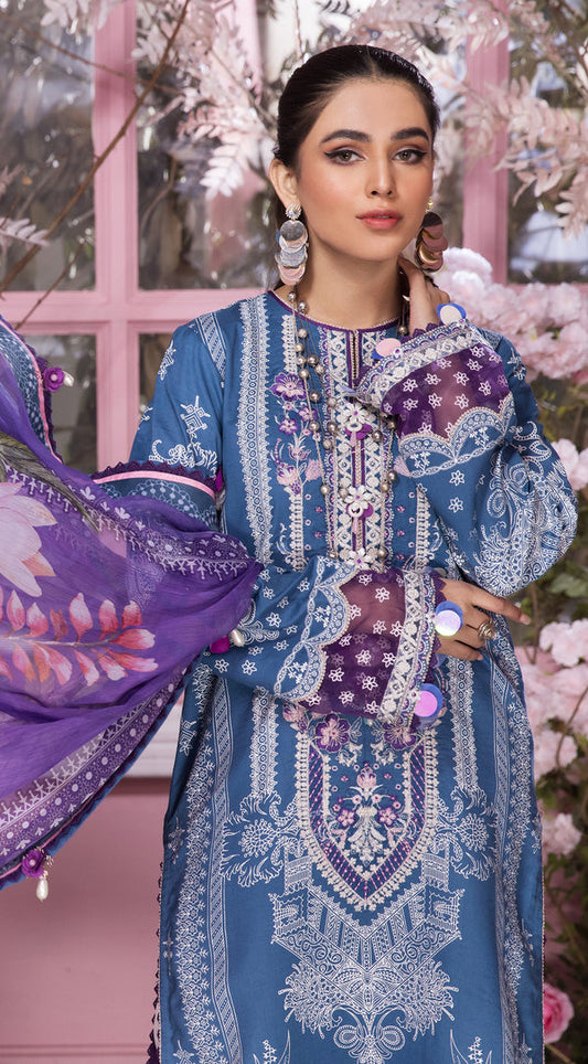 ASHLEY | Anaya VIVA by Kiran Chaudhry Embroidered Lawn '22 | Unstitched Embroidered Lawn Suits