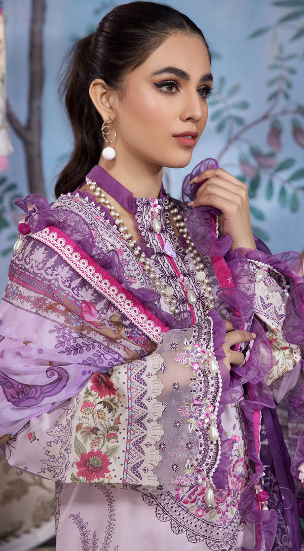ALLANA | Anaya VIVA by Kiran Chaudhry Embroidered Lawn '22 | Unstitched Embroidered Lawn Suits