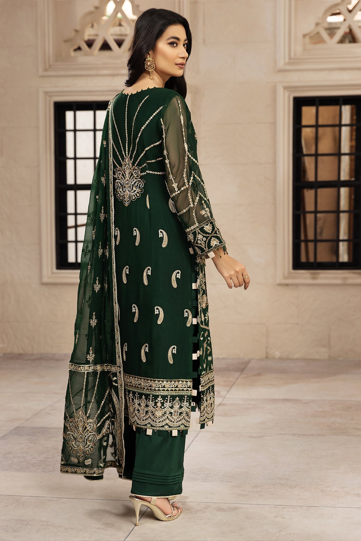 Rusen | Alizeh Fashion Muhtesem Festive Collection 2022 | Unstitched Embroidered Chiffon Suits