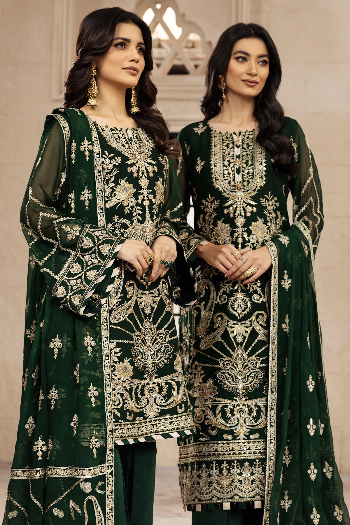 Rusen | Alizeh Fashion Muhtesem Festive Collection 2022 | Unstitched Embroidered Chiffon Suits