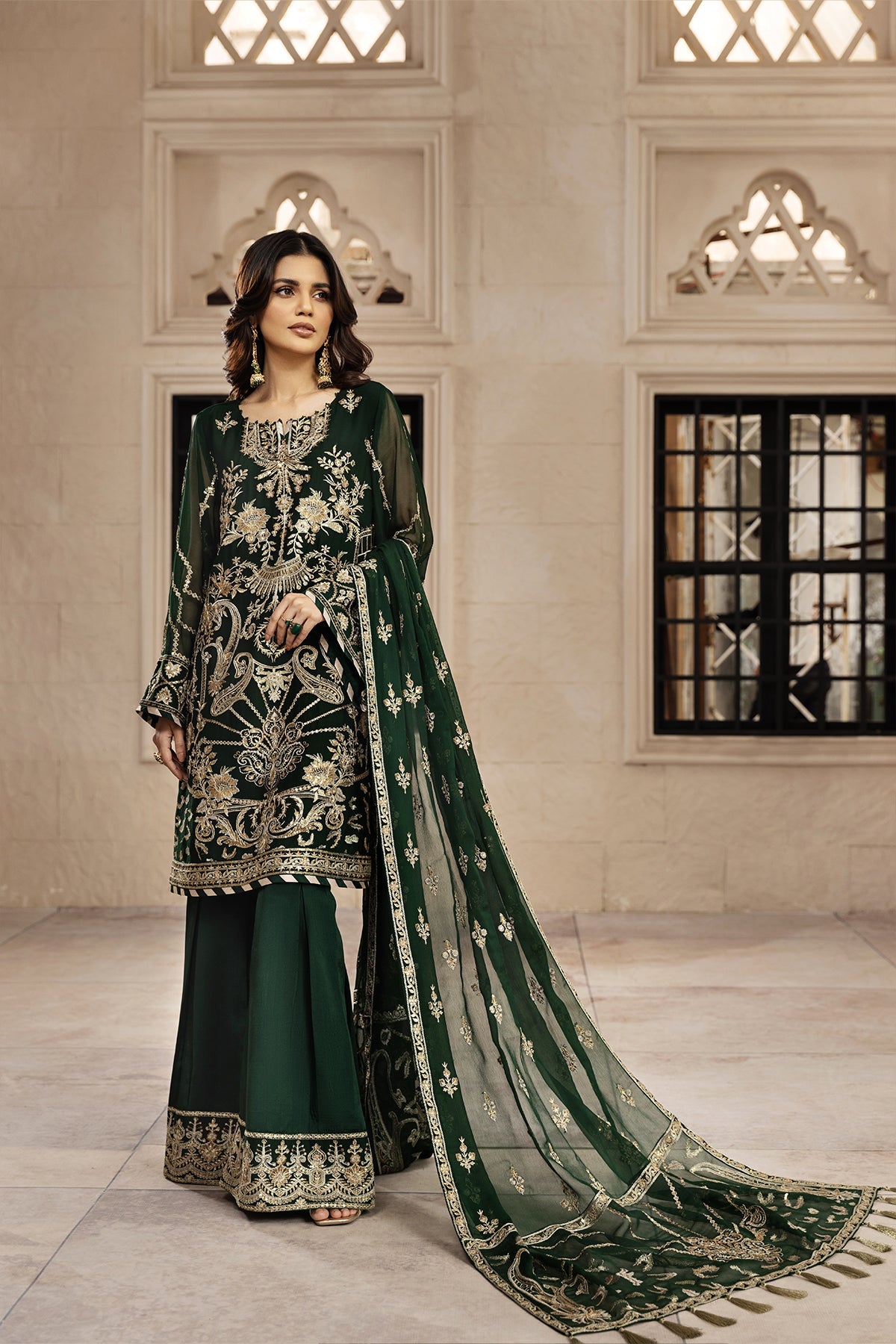 Rusen | Alizeh Fashion Muhtesem Festive Collection 2022 | Unstitched Embroidered Chiffon Suits
